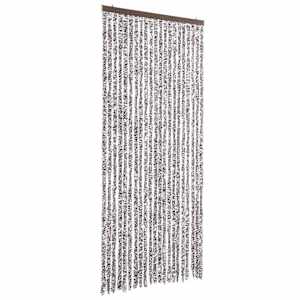 Závěs proti hmyzu hnědo-béžový 90 x 200 cm Chenille - obrázek 2