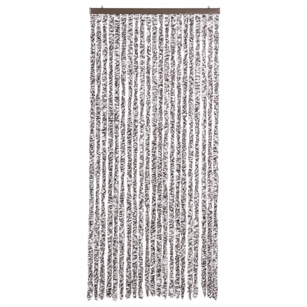 

vidaXL Vliegengordijn 90x200 cm chenille bruin en beige