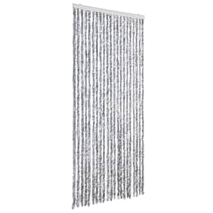 vidaXL putukakardin valge ja hall, 90 x 200 cm, &scaron;enill