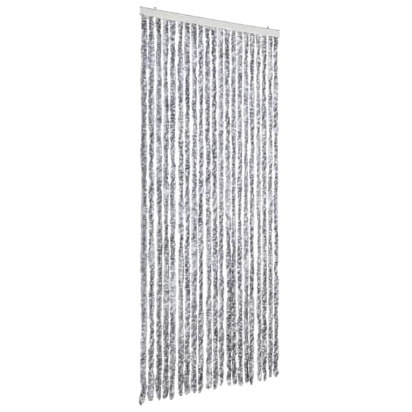 vidaXL putukakardin valge ja hall, 90 x 200 cm, &scaron;enill