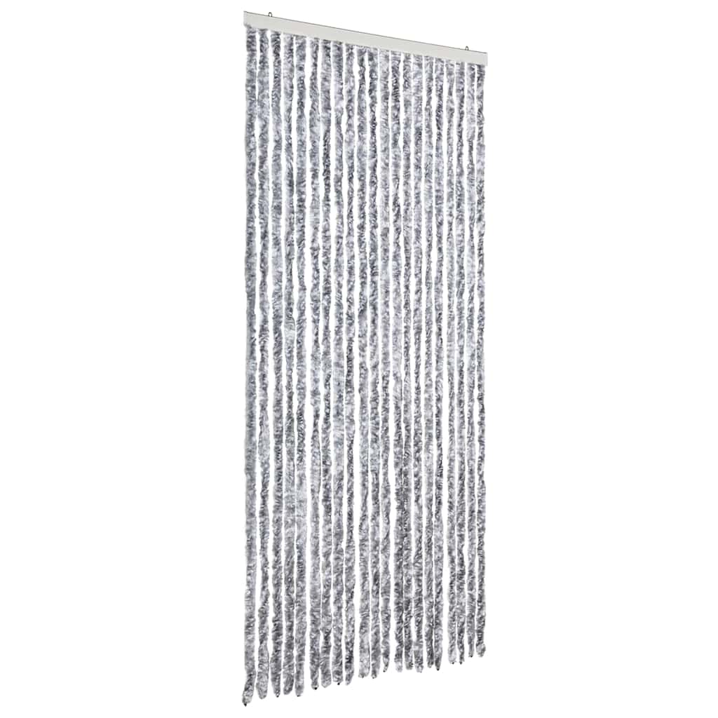 vidaXL Závěs proti hmyzu bílošedý 90 x 200 cm Chenille