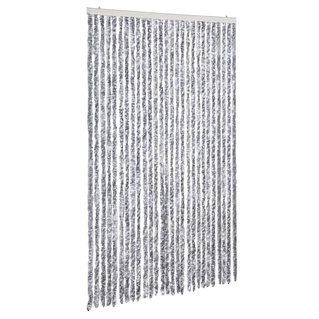 vidaXL Závěs proti hmyzu bílošedý 118 x 220 cm Chenille