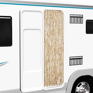 Zavesa proti mrčesu bež 56x200 cm šenilja