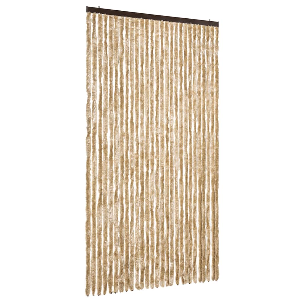 vidaXL Závěs proti hmyzu béžový 118 x 220 cm Chenille