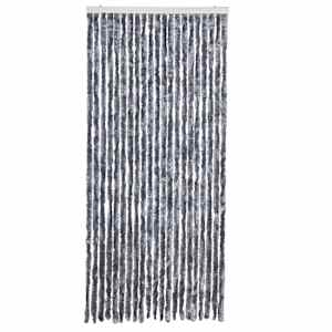 Závěs proti hmyzu stříbrný 90 x 200 cm Chenille - obrázek 3