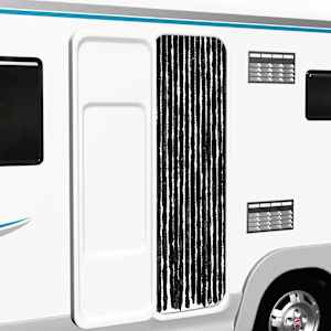 Zavesa proti mrčesu antracitna 56x200 cm šenilja