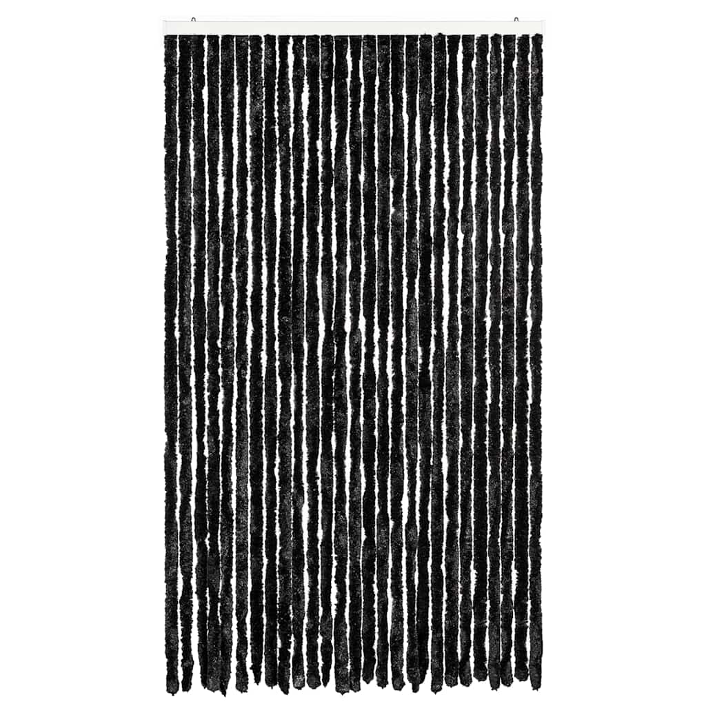 vidaXL Vliegengordijn 118x220 cm chenille antraciet, foto 2