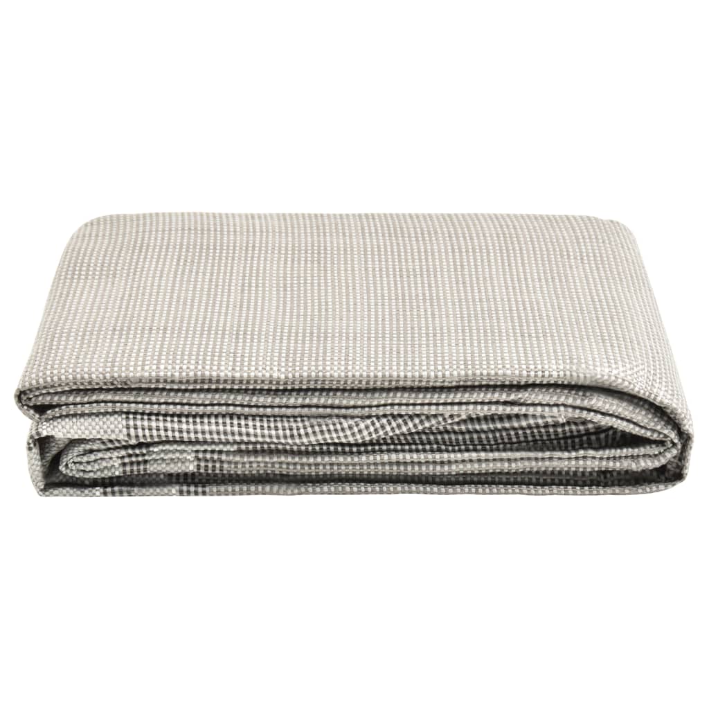 vidaXL Tapis de tente 350x250 cm Gris foncé