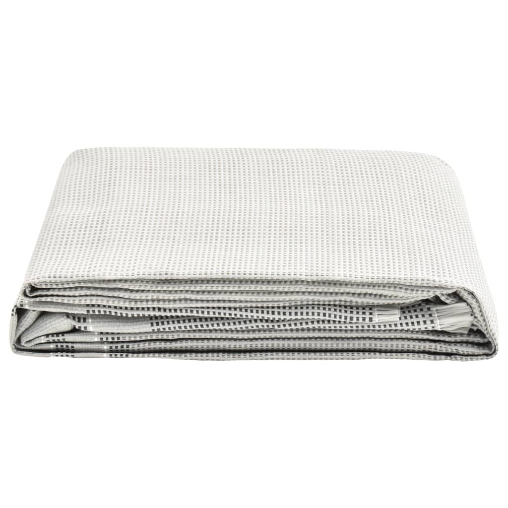 vidaXL Tapis de tente 500x250 cm Gris