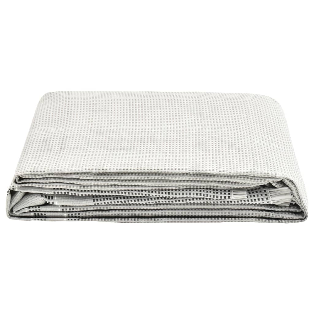 vidaXL Tapis de tente 700x250 cm Gris