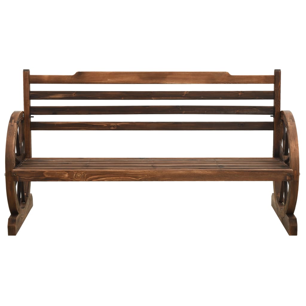 vidaXL Tuinbank 142 cm massief vurenhout afbeelding