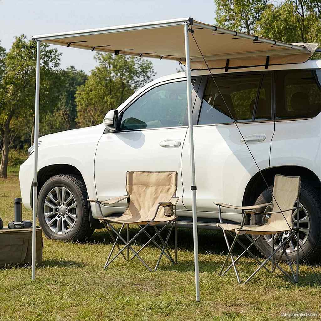 vidaXL Markise til bobil og campingvogn 1,8x2,5x2,15 m beige