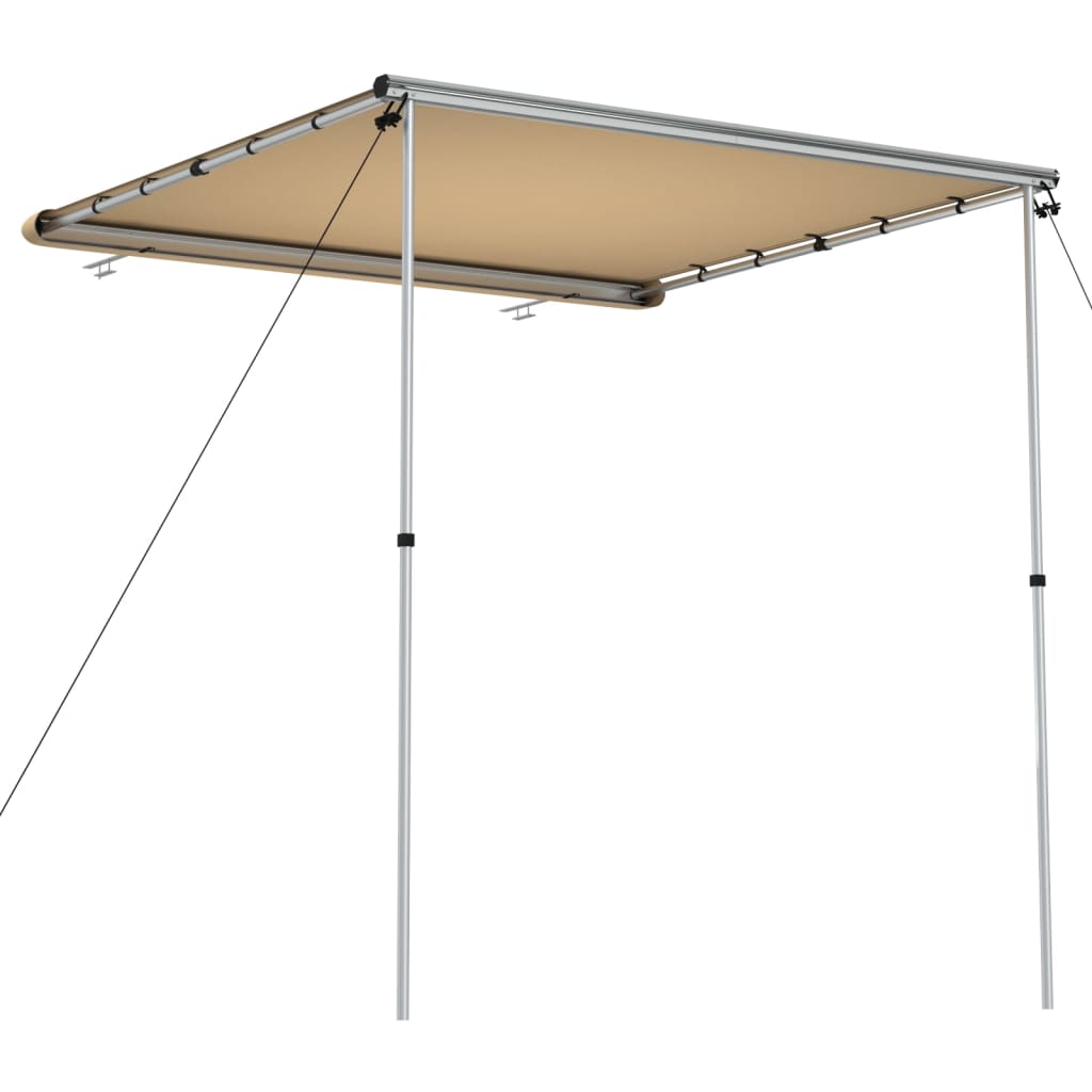

vidaXL Luifel voor camper en caravan 2x2x2,15 m beige