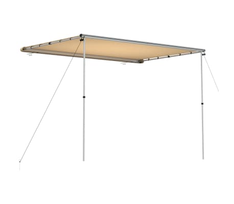 vidaXL Markizė nameliui ant ratų, smėlio spalvos, 3x2x2,15m