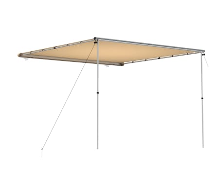 vidaXL Markise til bobil og campingvogn 3x3x2,15 m beige