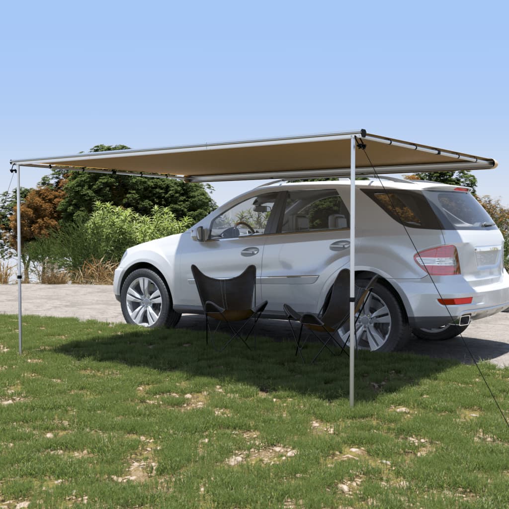 vidaXL Markise til bobil og campingvogn 4x2,5x2,15 m beige