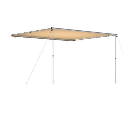 vidaXL Markizė nameliui ant ratų, smėlio spalvos, 4x3x2,15m