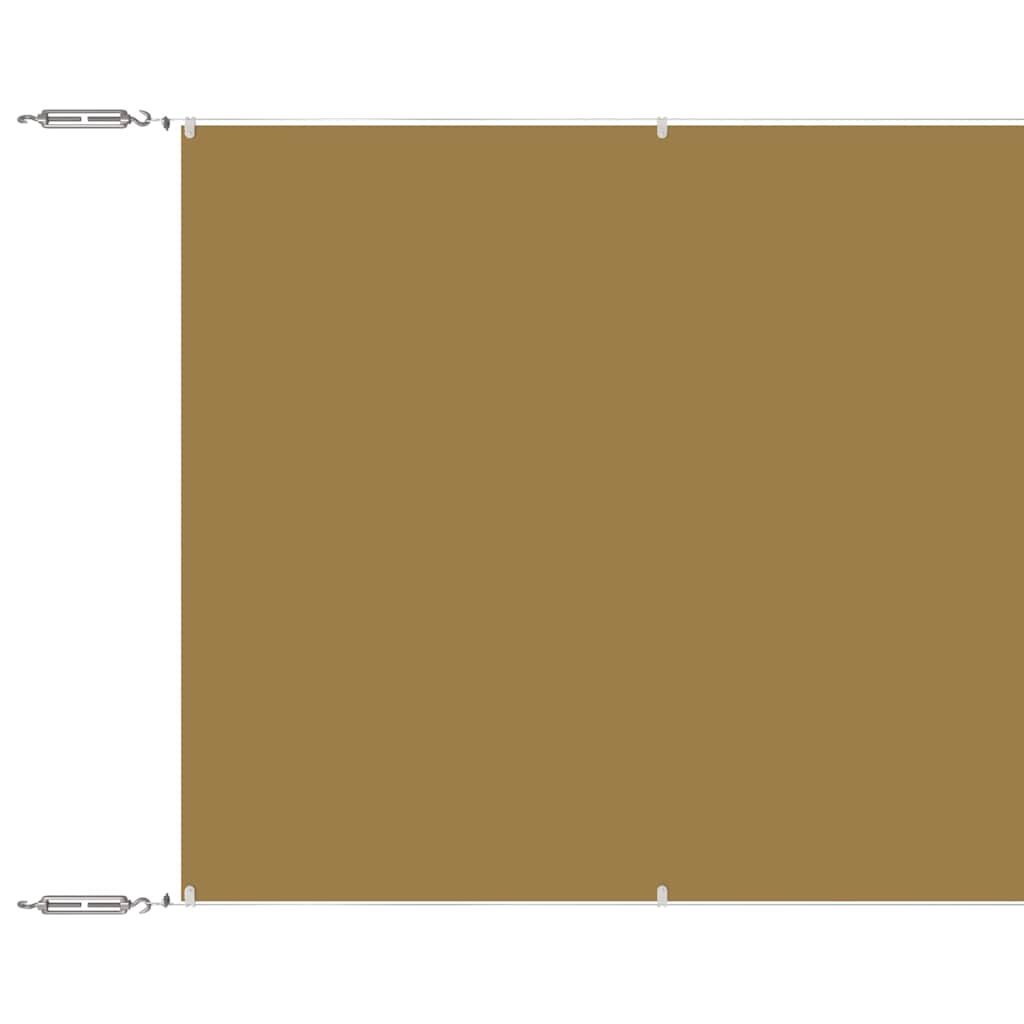 vidaXL Vertikální markýza béžová 60 x 800 cm oxfordská látka