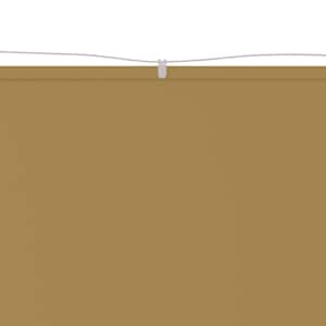 vidaXL Auvent vertical Beige 60x800 cm Tissu oxford