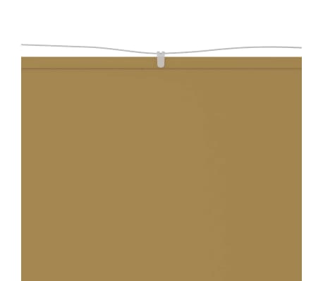 vidaXL vertikāla markīze, bē&scaron;a, 100x420 cm, Oksfordas audums
