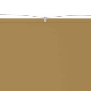 vidaXL vertikāla markīze, bē&scaron;a, 100x420 cm, Oksfordas audums