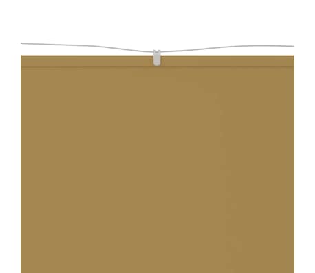 vidaXL Auvent vertical Beige 100x1000 cm Tissu oxford