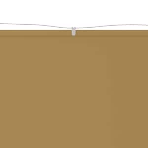 vidaXL Auvent vertical Beige 100x1000 cm Tissu oxford