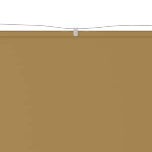 vidaXL Auvent vertical Beige 100x1200 cm Tissu oxford