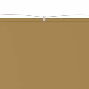 vidaXL Senkrechtmarkise Beige 140x800 cm Oxford-Gewebe