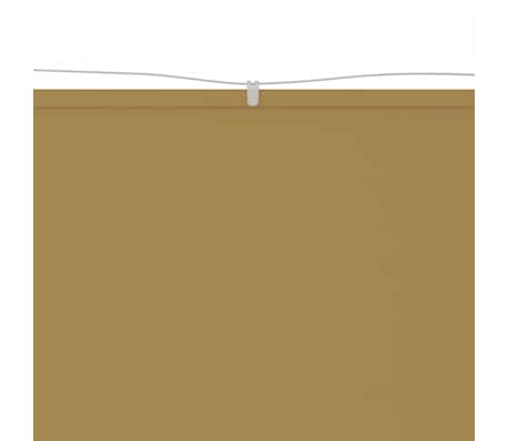 vidaXL Vertical Awning Beige Made from Oxford fabric (100% polyester)