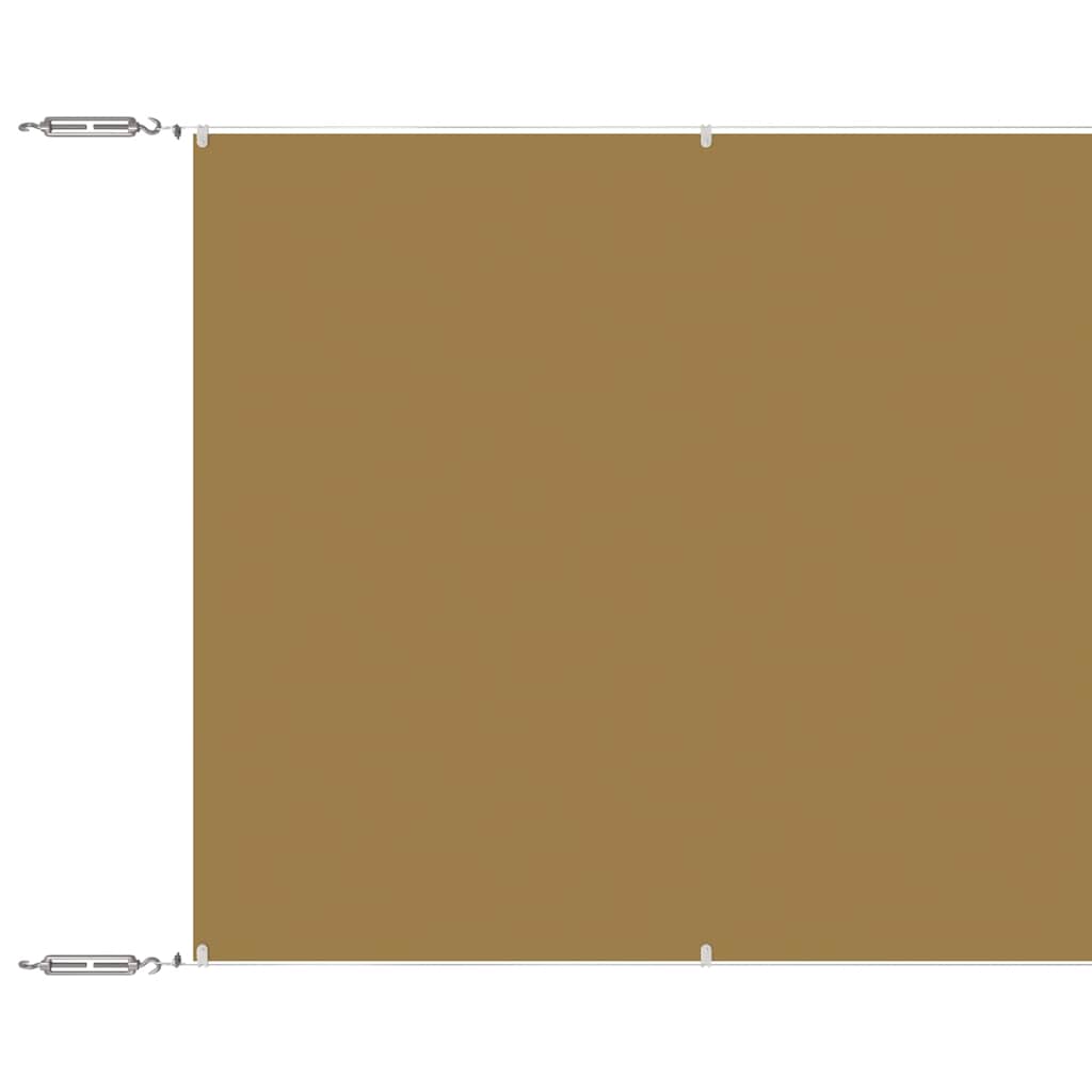 vidaXL Vertikální markýza béžová 180 x 800 cm oxfordská látka
