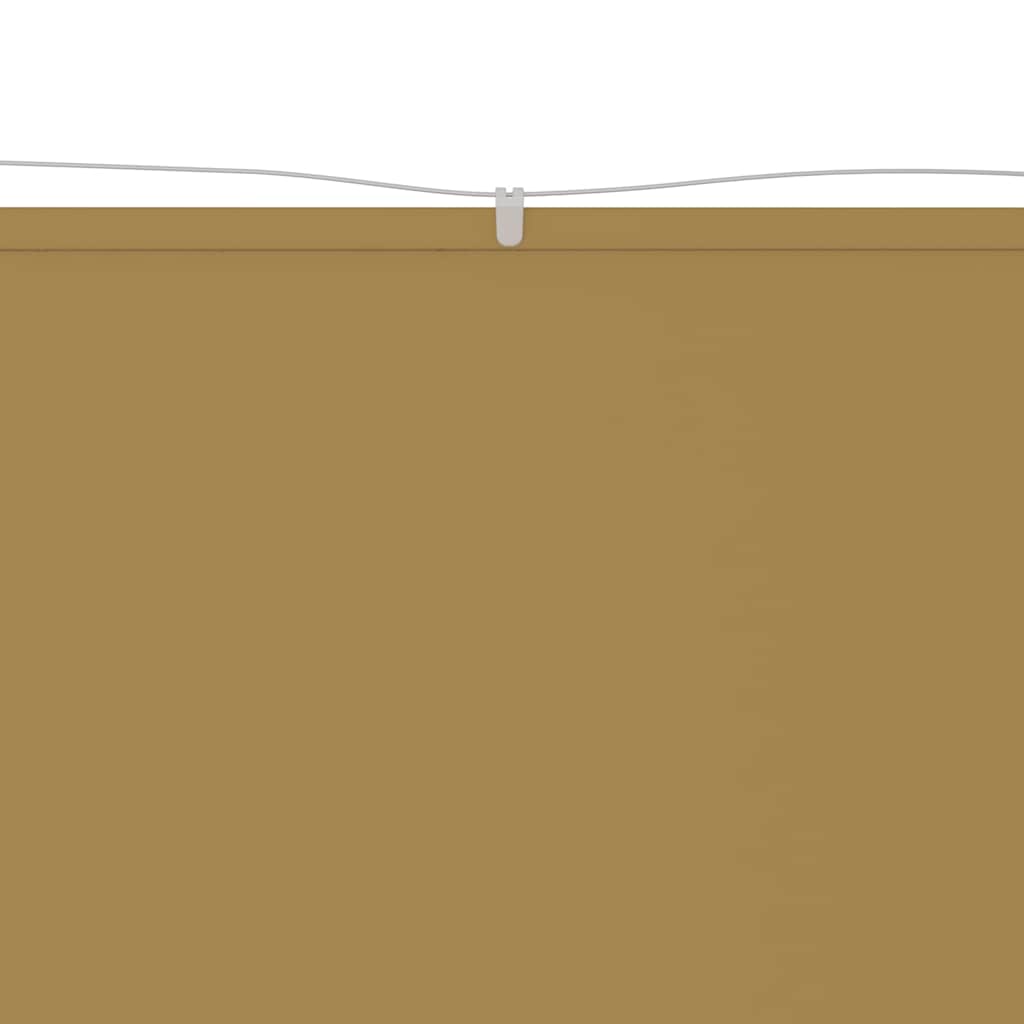 Thumbnail - vidaXL Senkrechtmarkise Beige 180x1200 cm Oxford-Gewebe