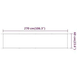 Vertikální markýza světle zelená 60 x 270 cm oxfordská látka - obrázek 6