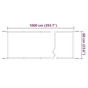 Vertikální markýza světle zelená 60 x 1 000 cm oxfordská látka - obrázek 6