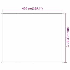 Vertikální markýza světle zelená 300 x 420 cm oxfordská látka - obrázek 5