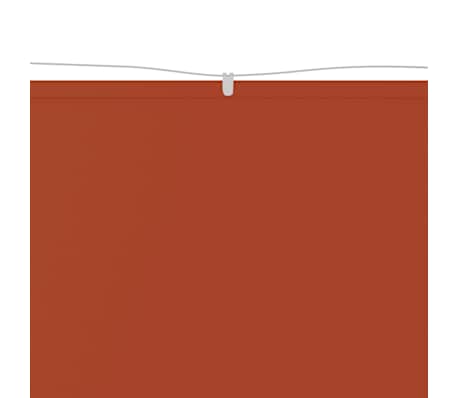 vidaXL Vertikal markise terrakotta 60x800 cm oxfordstoff