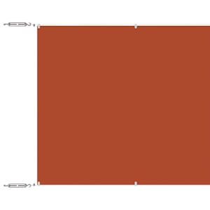 vidaXL vertikaalne varikatus, terrakota, 60 x 1000 cm, Oxfordi kangas