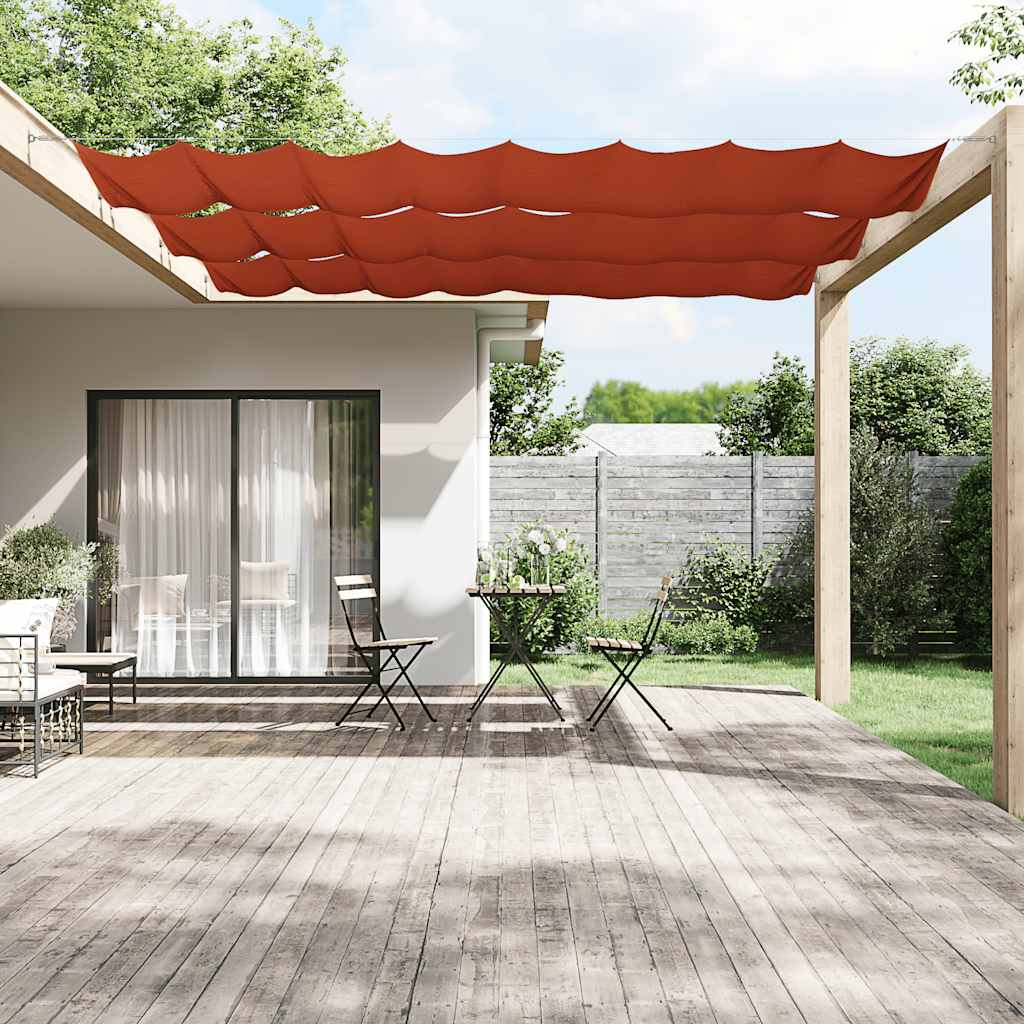 lodret markise 60x1200 cm oxfordstof terrakottafarvet