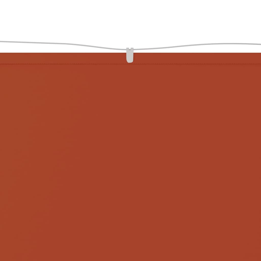 vidaXL Luifel verticaal 100x1000 cm oxford stof terracottakleurig afbeelding
