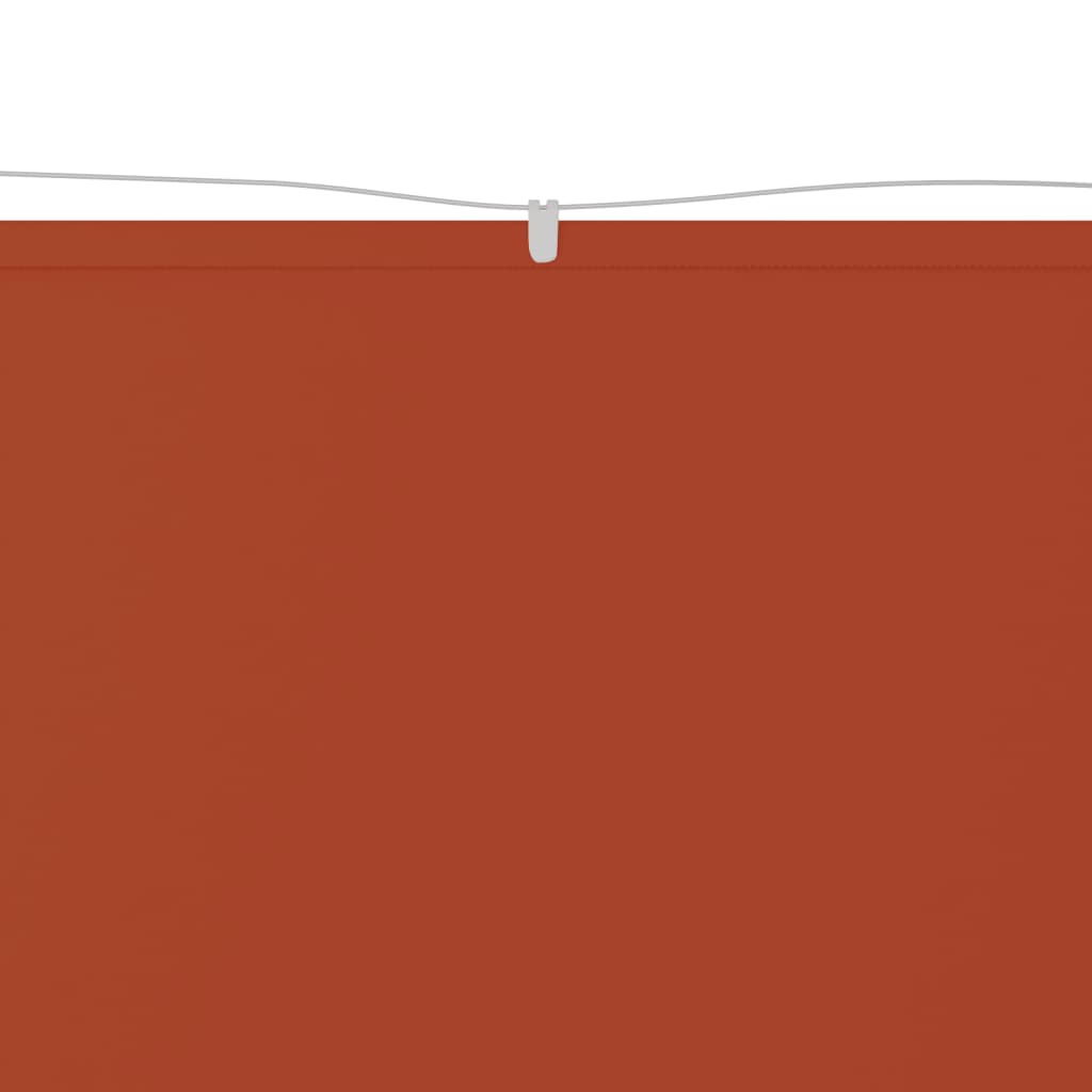 vidaXL Luifel verticaal 180x1000 cm oxford stof terracottakleurig afbeelding