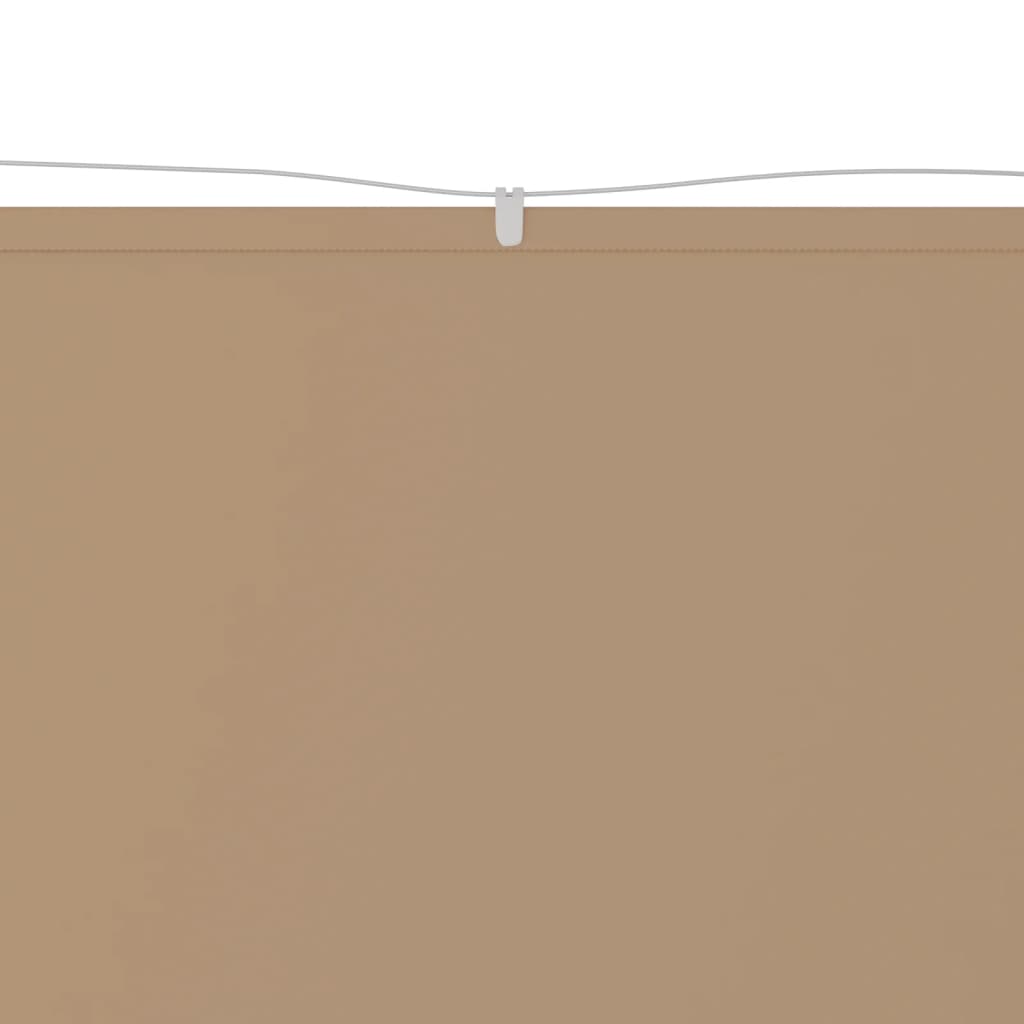 vidaXL Copertină verticală, gri taupe, 60x420 cm, țesătură oxford