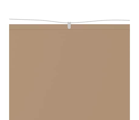 vidaXL Copertină verticală, gri taupe, 60x800 cm, țesătură oxford