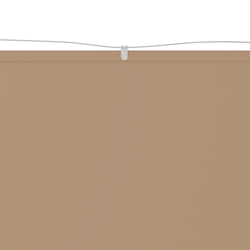 vidaXL Luifel verticaal 60x1000 cm oxford stof taupe afbeelding