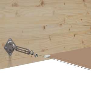 Vertikální markýza taupe 60 x 1 000 cm oxfordská látka - obrázek 4