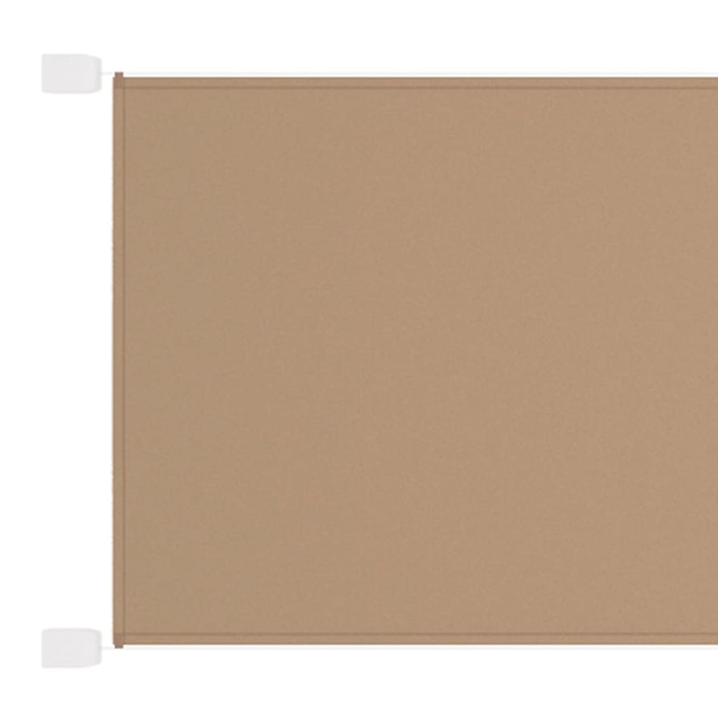 vidaXL lodret markise 60x1200 cm oxfordstof gråbrun
