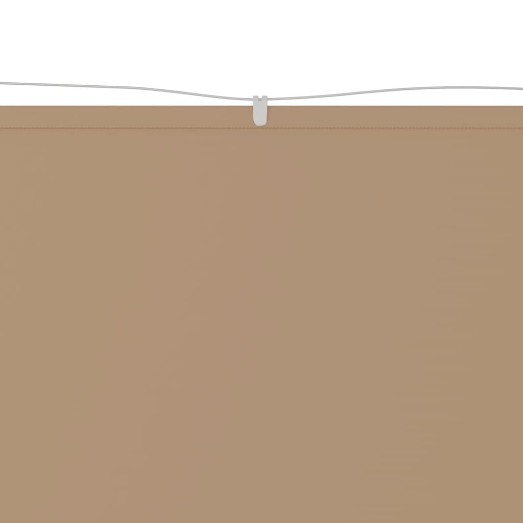 vidaXL Copertină verticală, gri taupe, 60x1200 cm, țesătură oxford