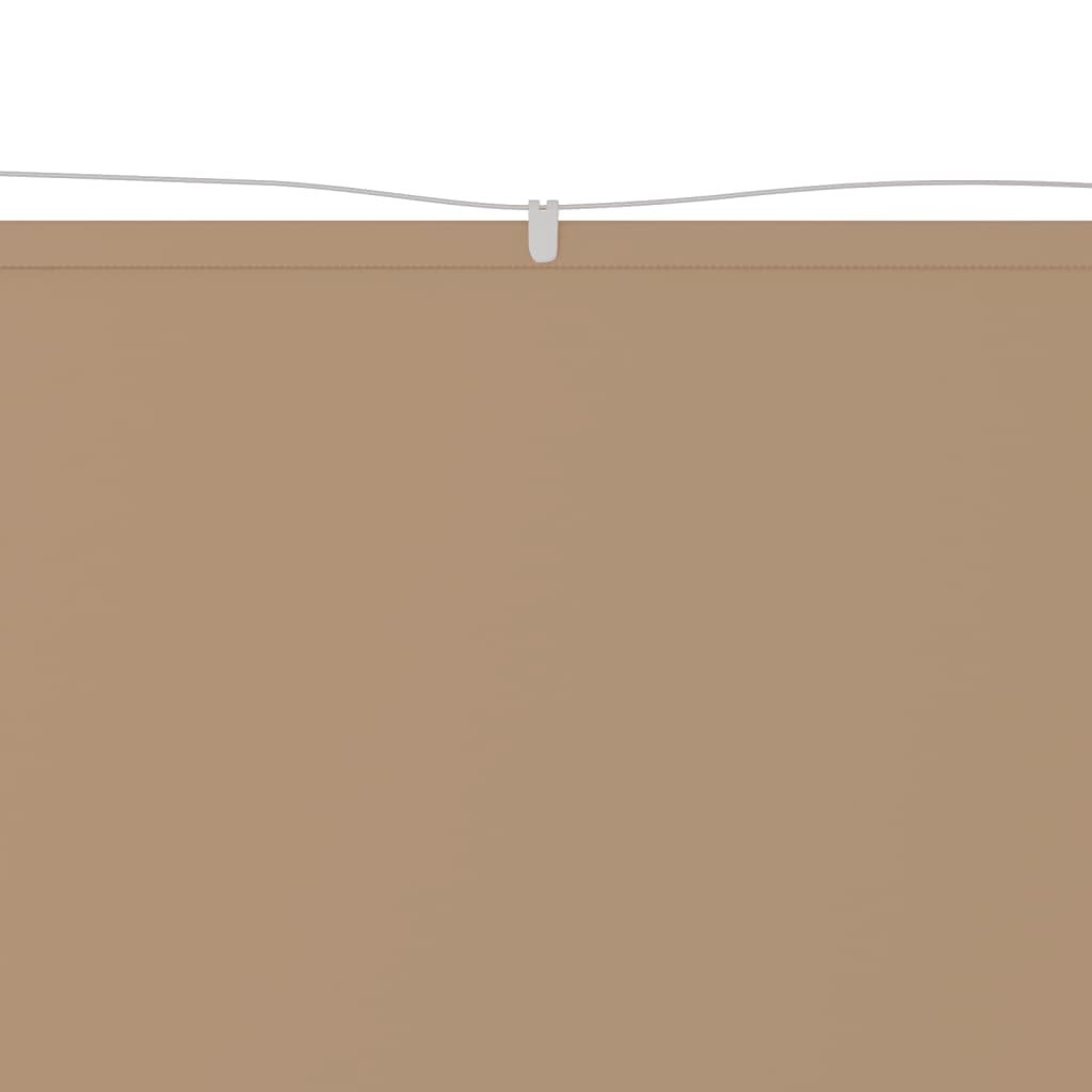 vidaXL Copertină verticală, gri taupe, 100x420 cm, țesătură oxford