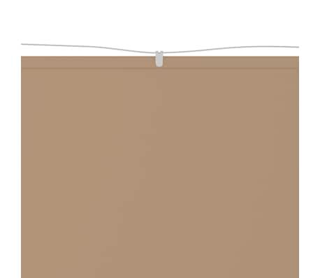 vidaXL Auvent vertical Taupe 100x1200 cm Tissu oxford