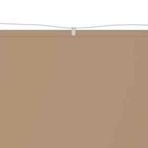vidaXL Auvent vertical Taupe 100x1200 cm Tissu oxford