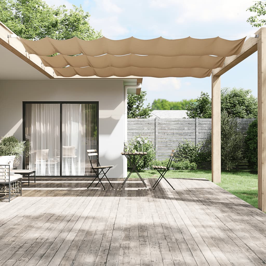 vidaXL Copertină verticală, gri taupe, 100x1200 cm, țesătură oxford